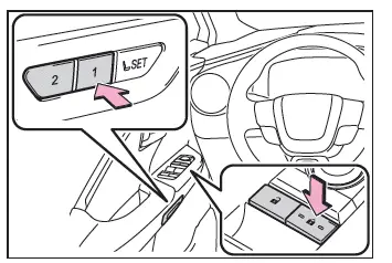 Toyota C-HR. Driving position memory