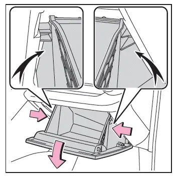 Toyota C-HR. Air conditioning filter