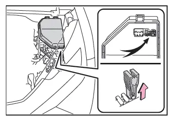 Toyota C-HR. Checking and replacing fuses