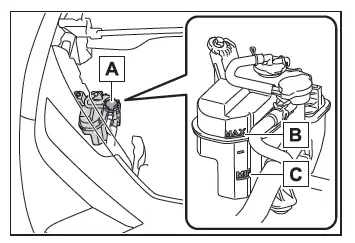 Toyota C-HR. Engine compartment