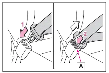 Toyota C-HR. Seat belts