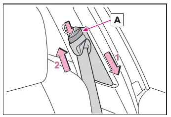 Toyota C-HR. Seat belts