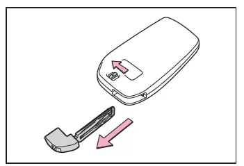 Toyota C-HR. Electronic key battery