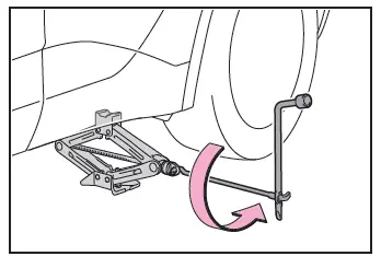 Toyota C-HR. If you have a flat tire (vehicles with a spare tire)