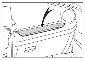 Toyota C-HR. List of storage features
