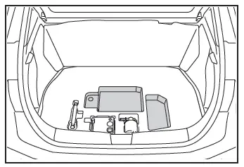 Toyota C-HR. Luggage compartment features