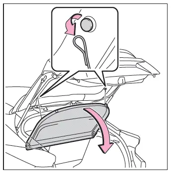 Toyota C-HR. Luggage compartment features