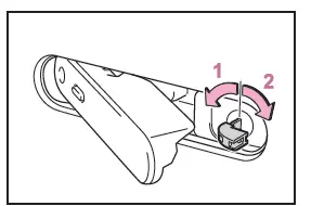 Toyota C-HR. If the electronic key does not operate properly