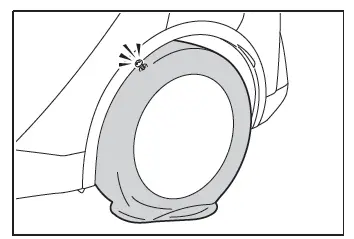 Toyota C-HR. If you have a flat tire (vehicles with an emergency tire puncture repair kit)