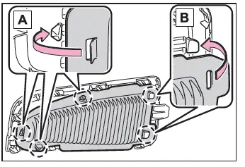 Toyota C-HR. Cleaning the hybrid battery (traction battery) air intake vent