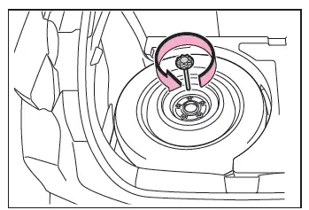 Toyota C-HR. If you have a flat tire (vehicles with a spare tire)