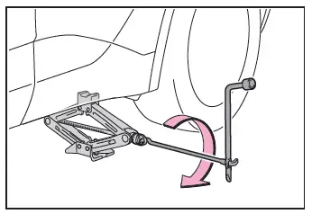 Toyota C-HR. If you have a flat tire (vehicles with a spare tire)